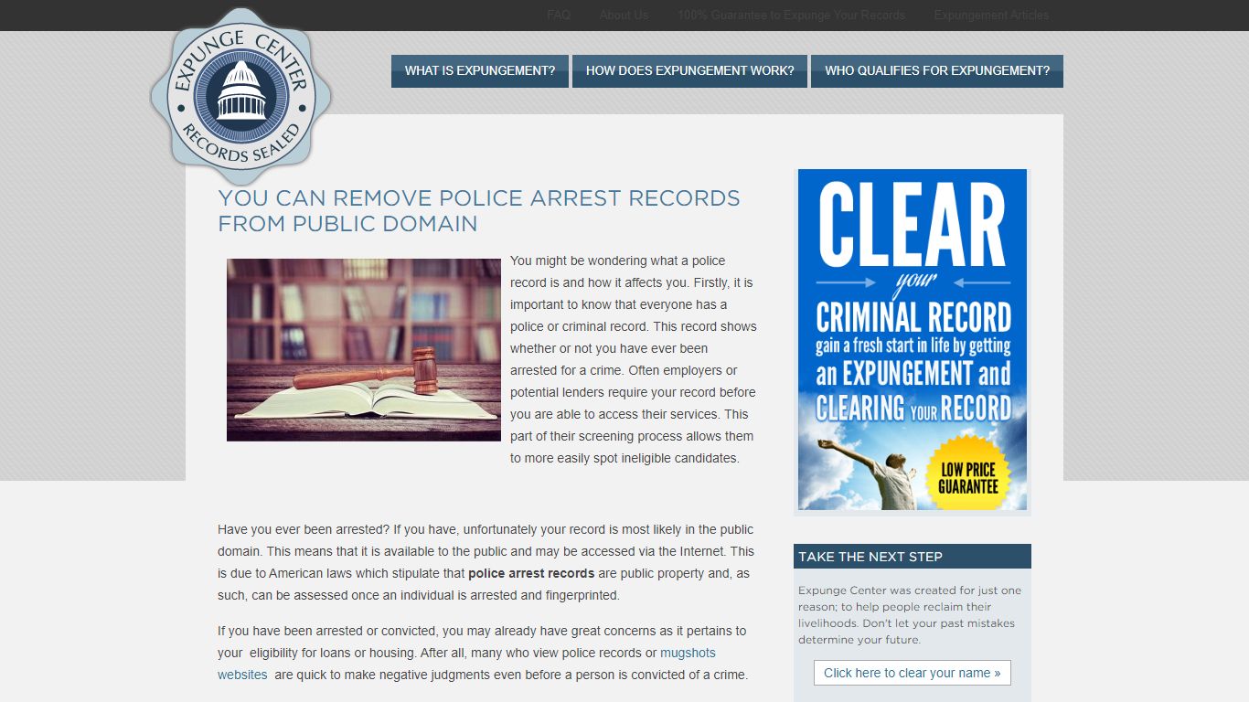 You Can Remove Police Arrest Records from Public Domain
